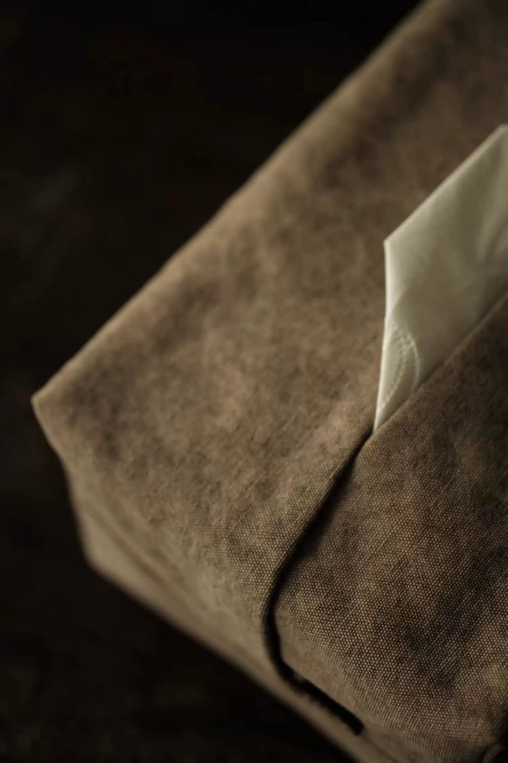 Handmade cotton paper bag tissue box non-legacy Chinese retro old-fashioned cloth tea ceremony dedicated