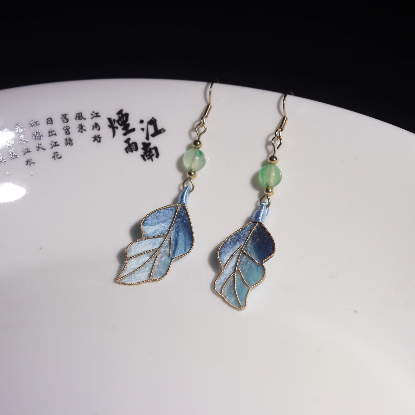 Intangible cultural heritage handmade velvet flower jewelry, earrings, unique