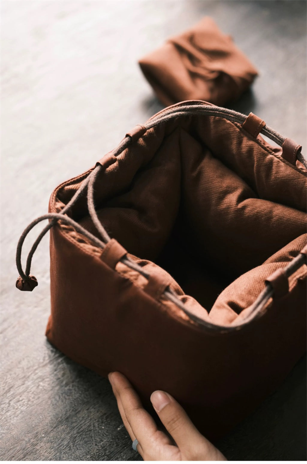 Pure handmade cloth red cloud yarn one pot four cups bag teapot tea bag portable travel teacup tea set storage bag