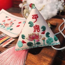 Intangible Cultural Heritage Dragon Boat Festival Zongzi Sachet Material Pack, DIY Material Pack