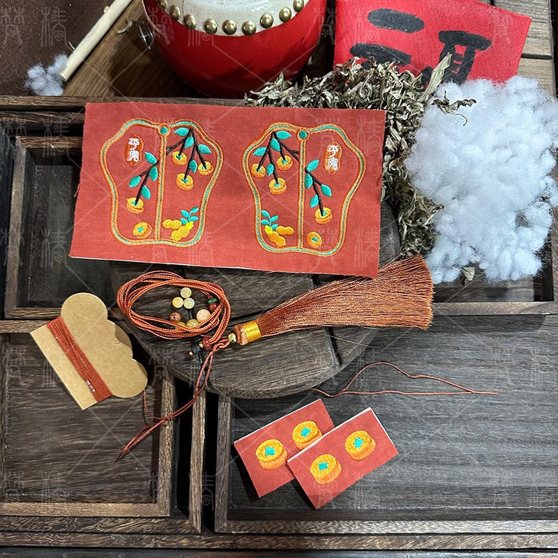 Intangible Cultural Heritage Dragon Boat Festival Sachet Material Package, DIY Material Package